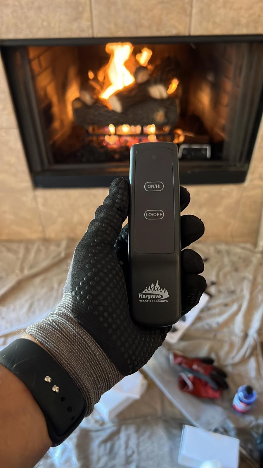 Gas Fireplce remote instalation